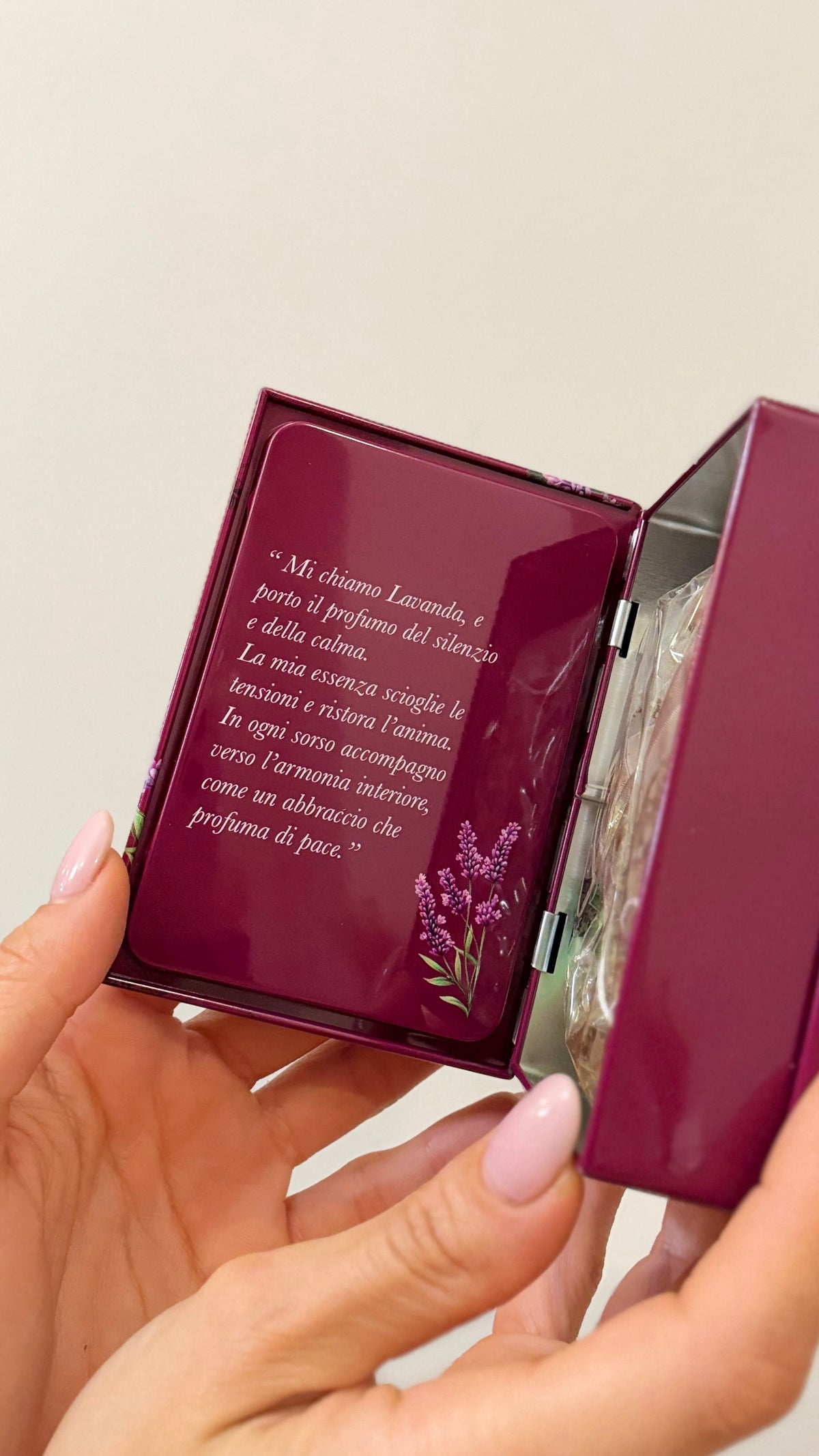 MINI LIBRO RITUALI BOTANICI, Infuso Armonia interiore, 5 filtroscrigno