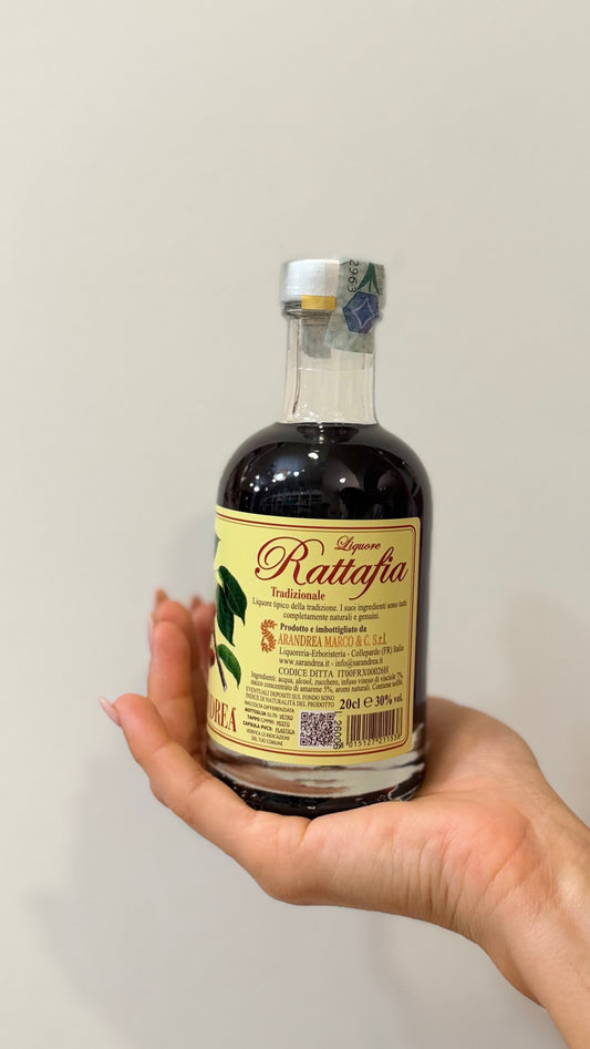 LIQUORE A BASE DI INFUSO VINOSO DI VISCIOLE, Rattafia 20cl
