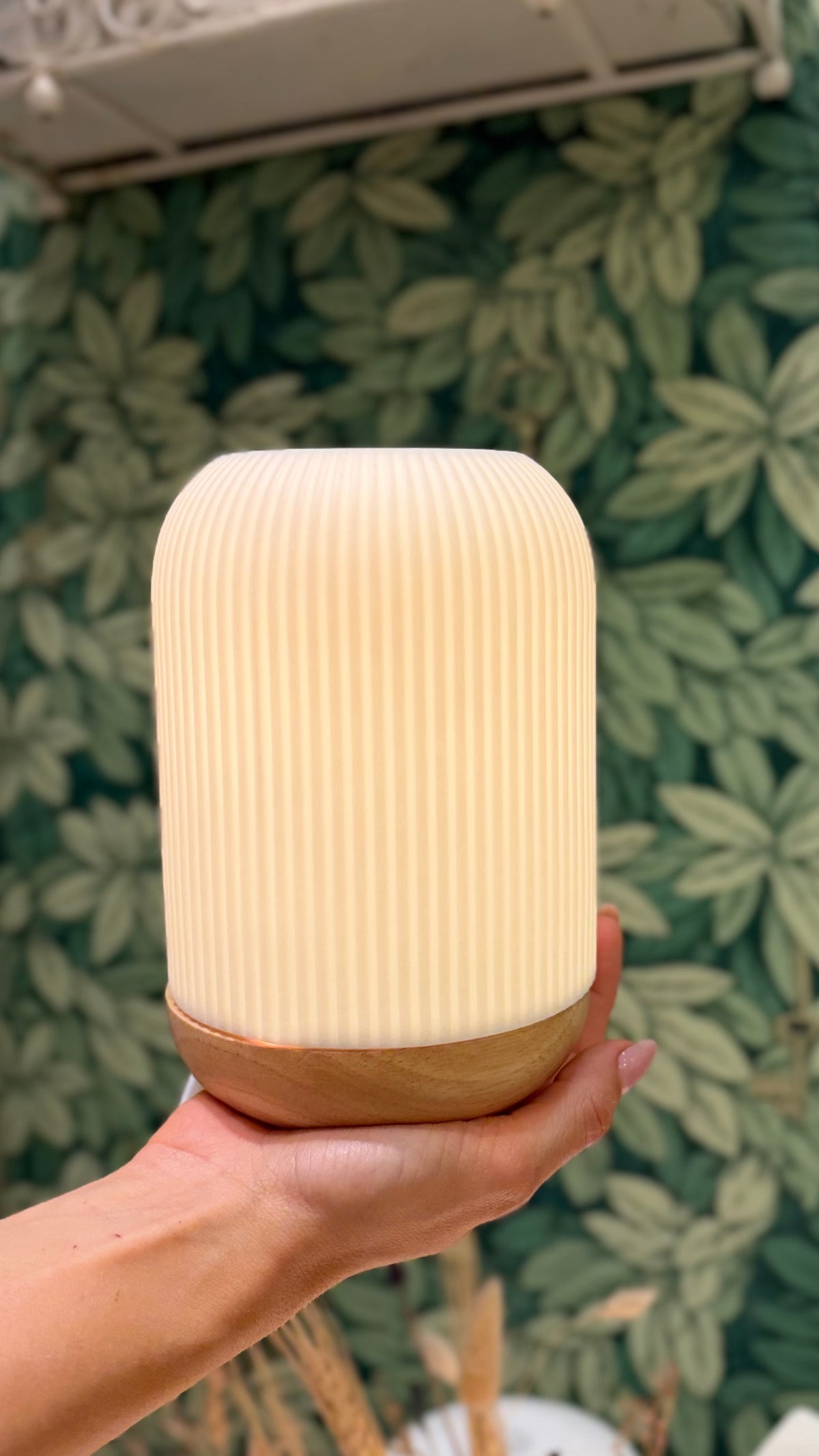 LAMPADA DIFFUSORE IN CERAMICA, set con olio al Palo Santo