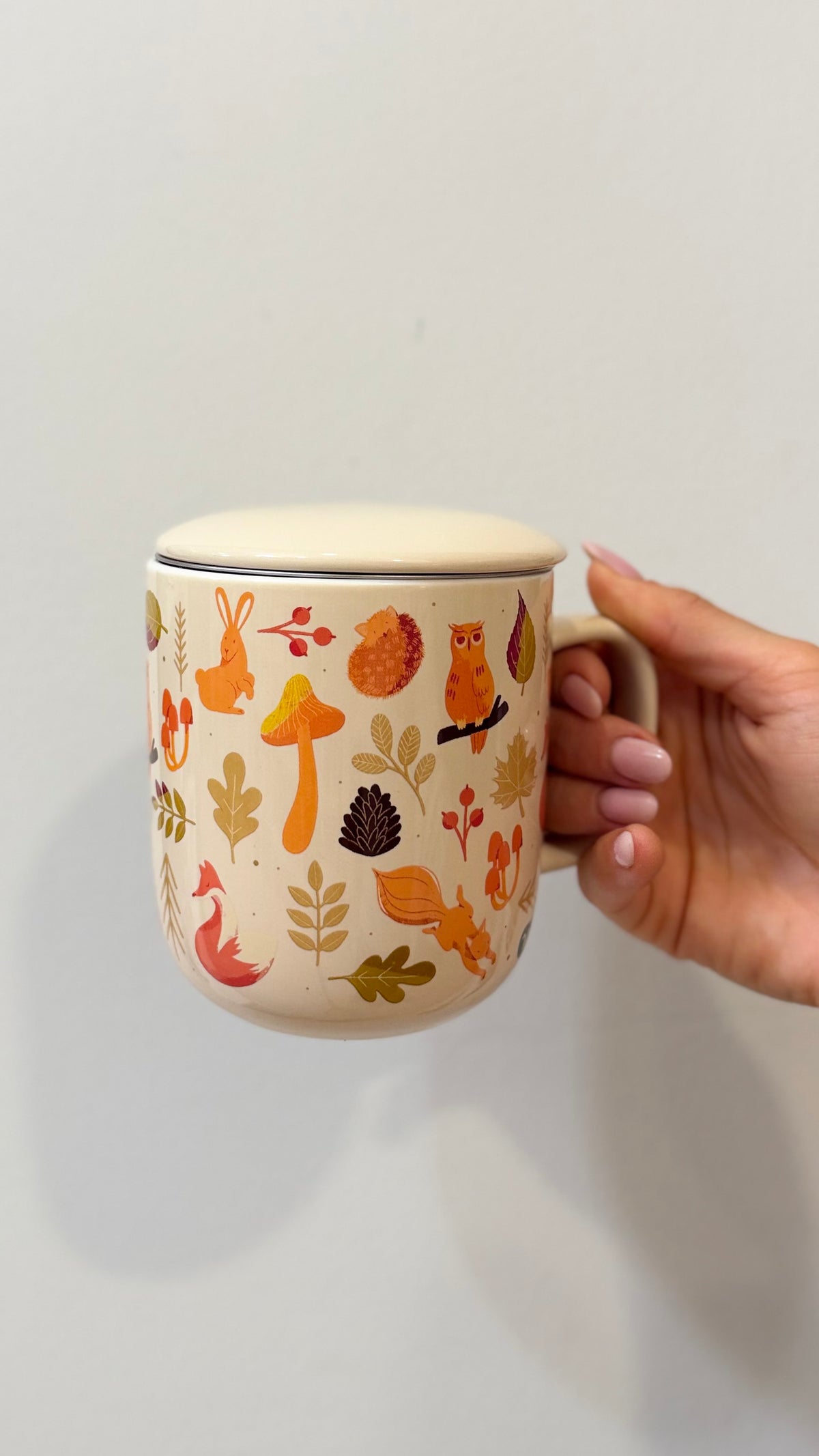 INFUSIERA IN CERAMICA CON FILTRO, WARMY AUTUMN
