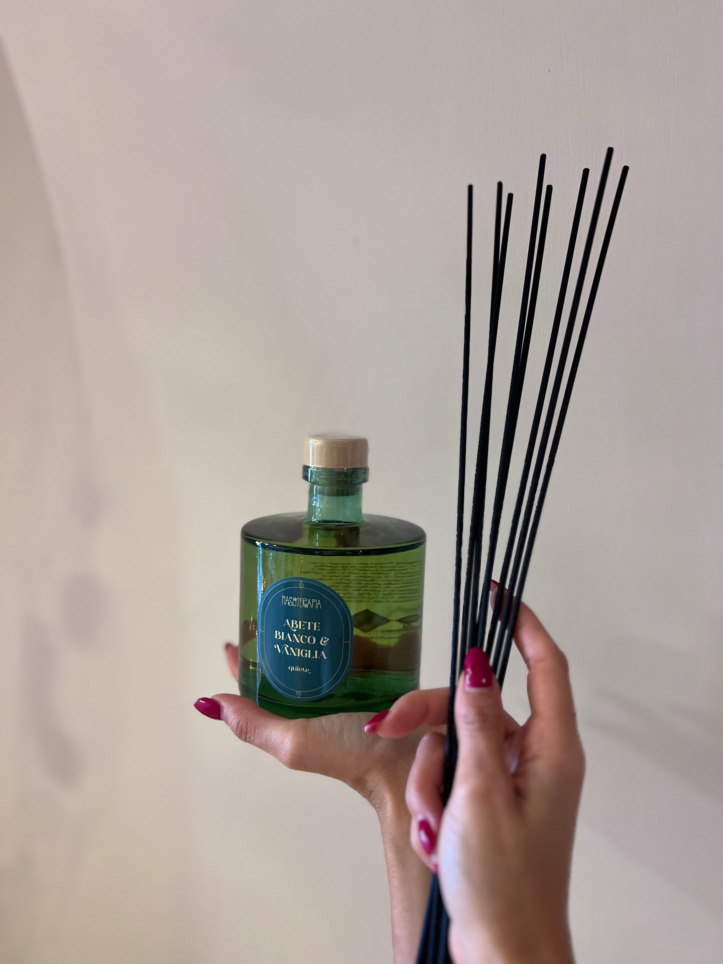 DIFFUSORE D’AMBIENTE IN VETRO-ABETE BIANCO E VANIGLIA