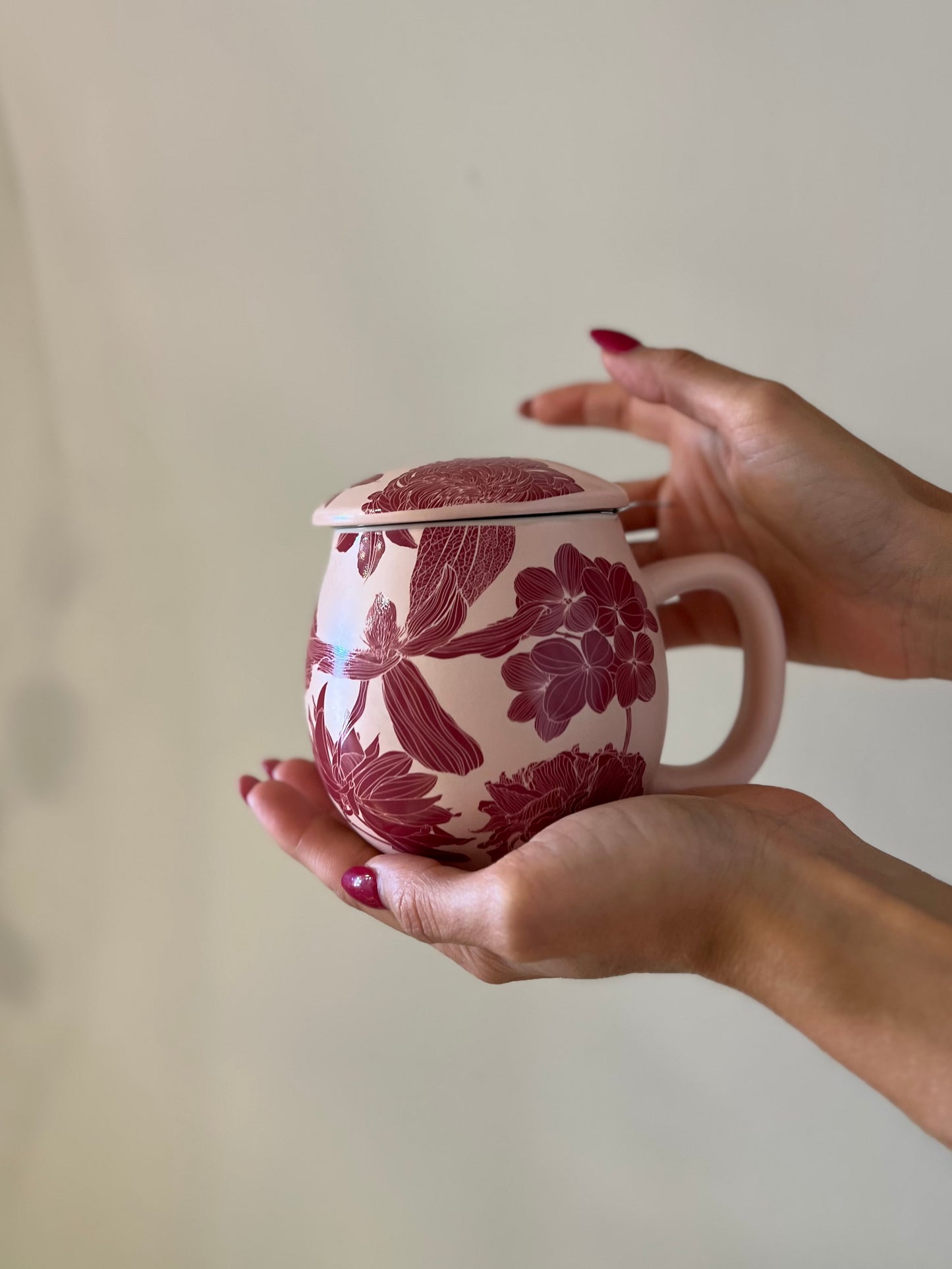 TISANIERA IN PORCELLANA Chelsea Rosa