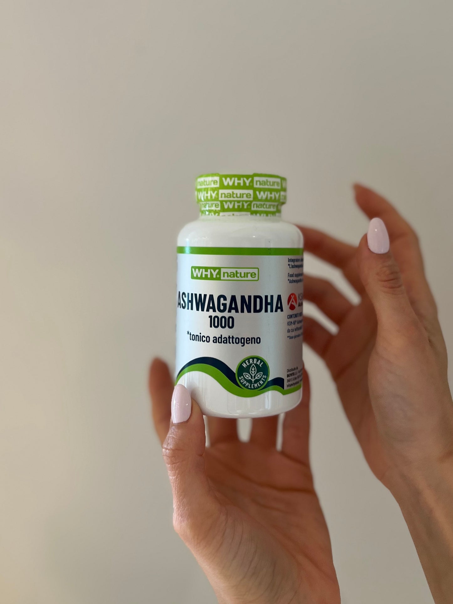 ASHWAGANDHA PURA tonico adattogeno contro stress, squilibri ormonali, cortisolo e qualità del sonno