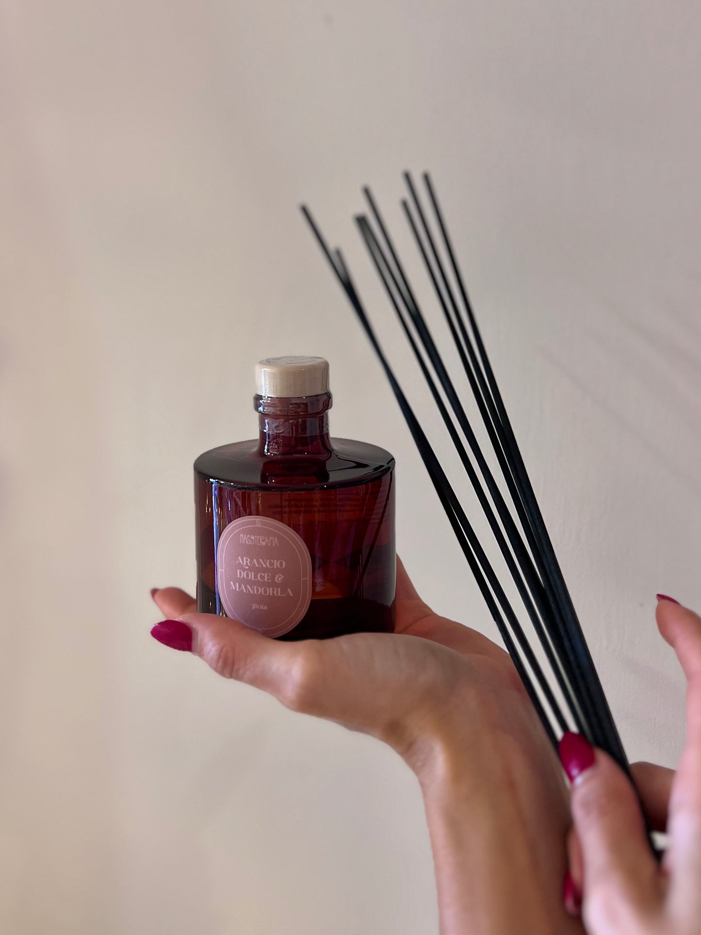 DIFFUSORE D’AMBIENTE IN VETRO- ARANCIO DOLCE & MANDORLA