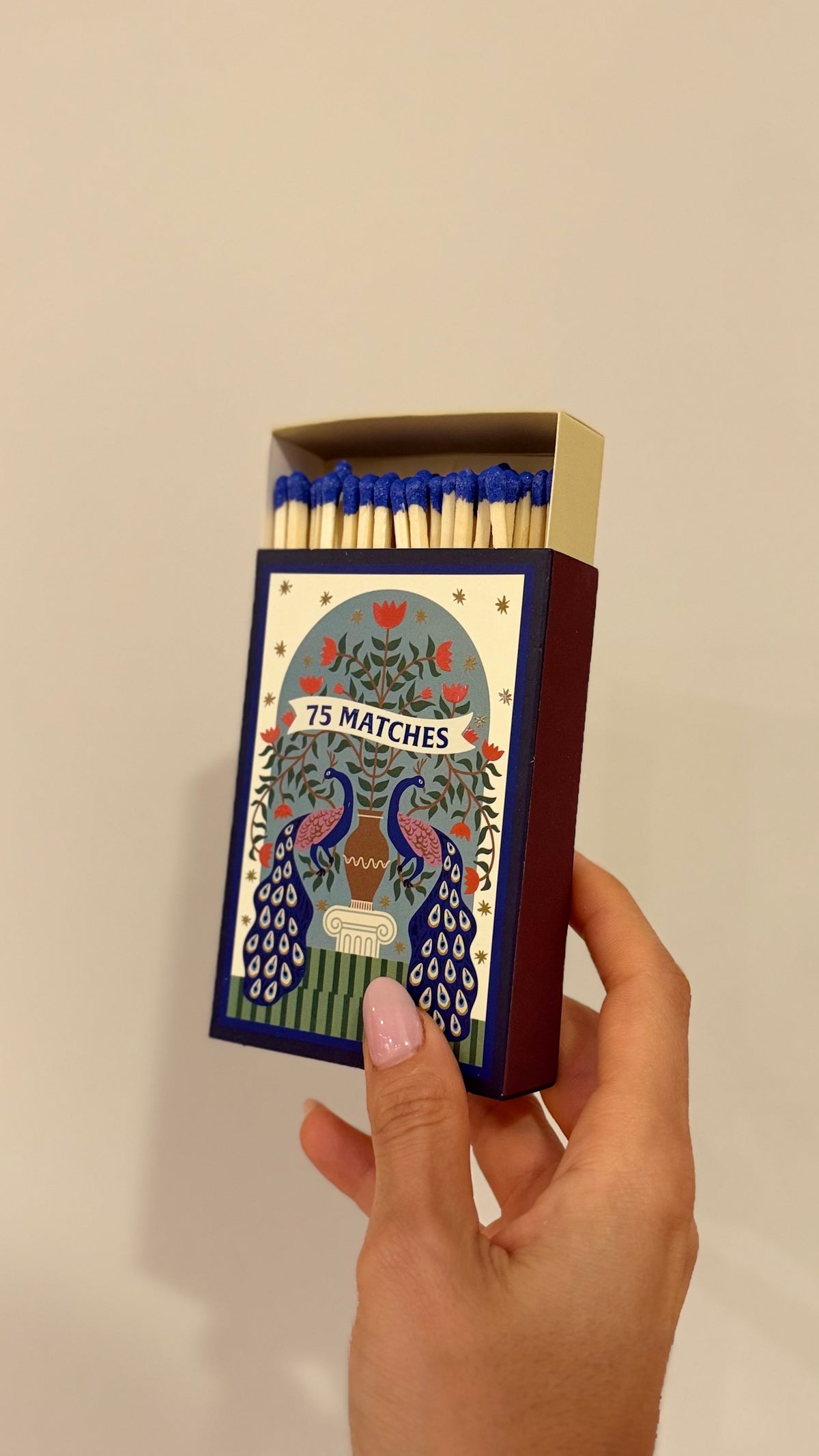 FIAMMIFERI Matches Peacock (75 Pcs) - Blue