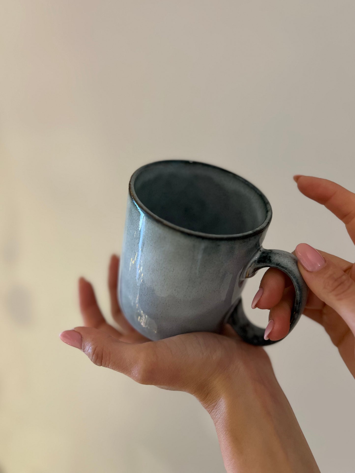 TAZZA "ARONAL" IN GRES BLU 400ML