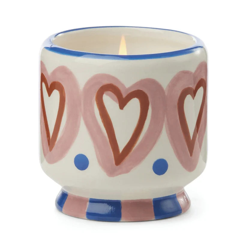 HEARTS CERAMIC CANDLE-Rosewood Vanilla 225g