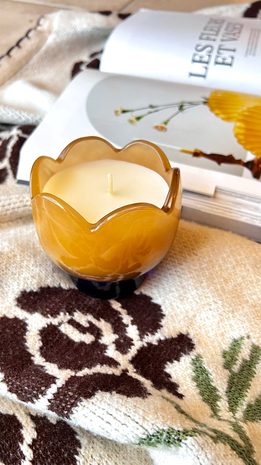 TULIP GLASS CANDLE – GARDEN & GROVE 155 gr