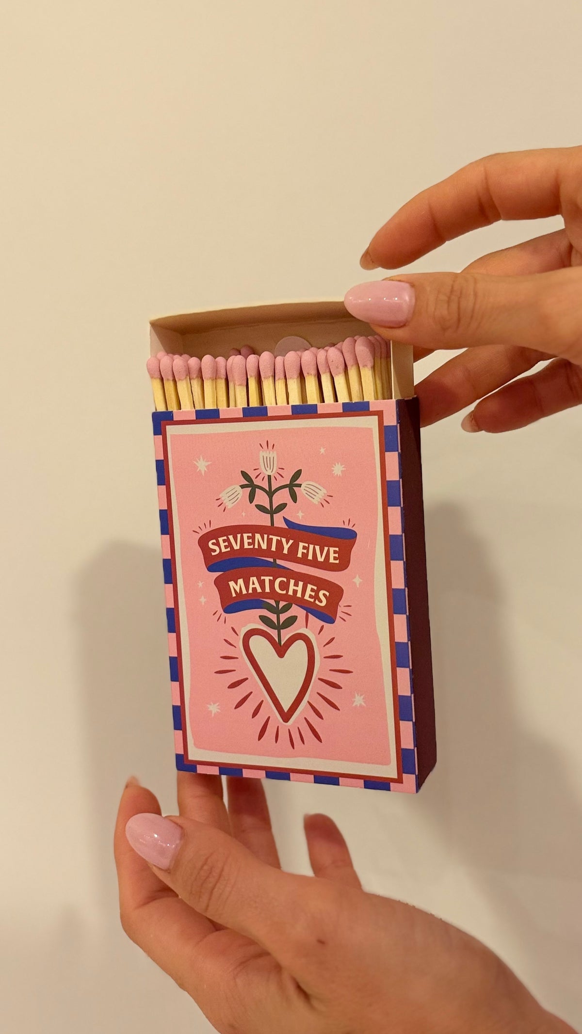 FIAMMIFERI Matches Hearts (75 Pcs) - Pink
