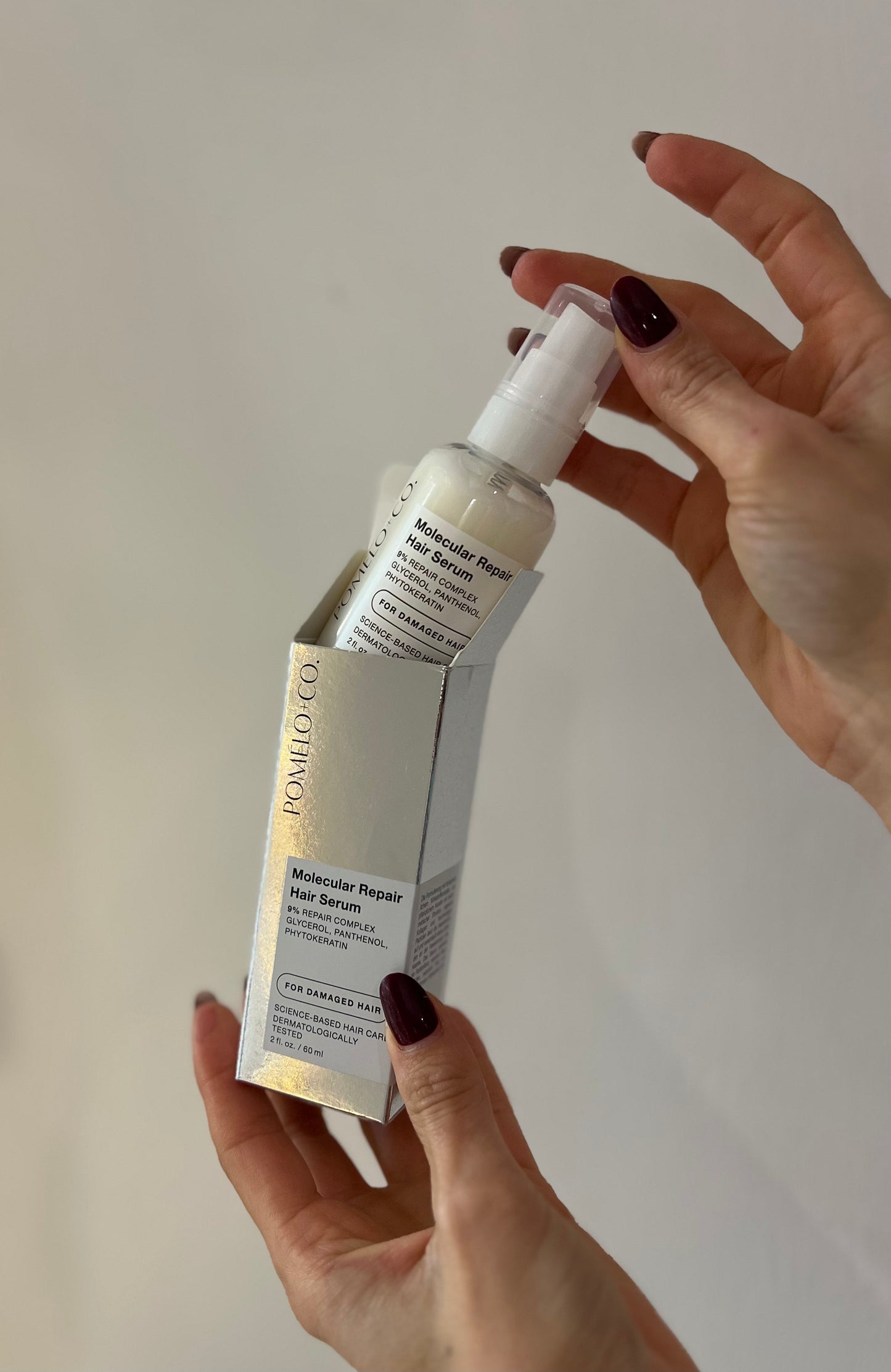 MOLECULAR REPAIR HAIR SERUM, siero riparatore con fitocheratina, pantenolo e glicerina