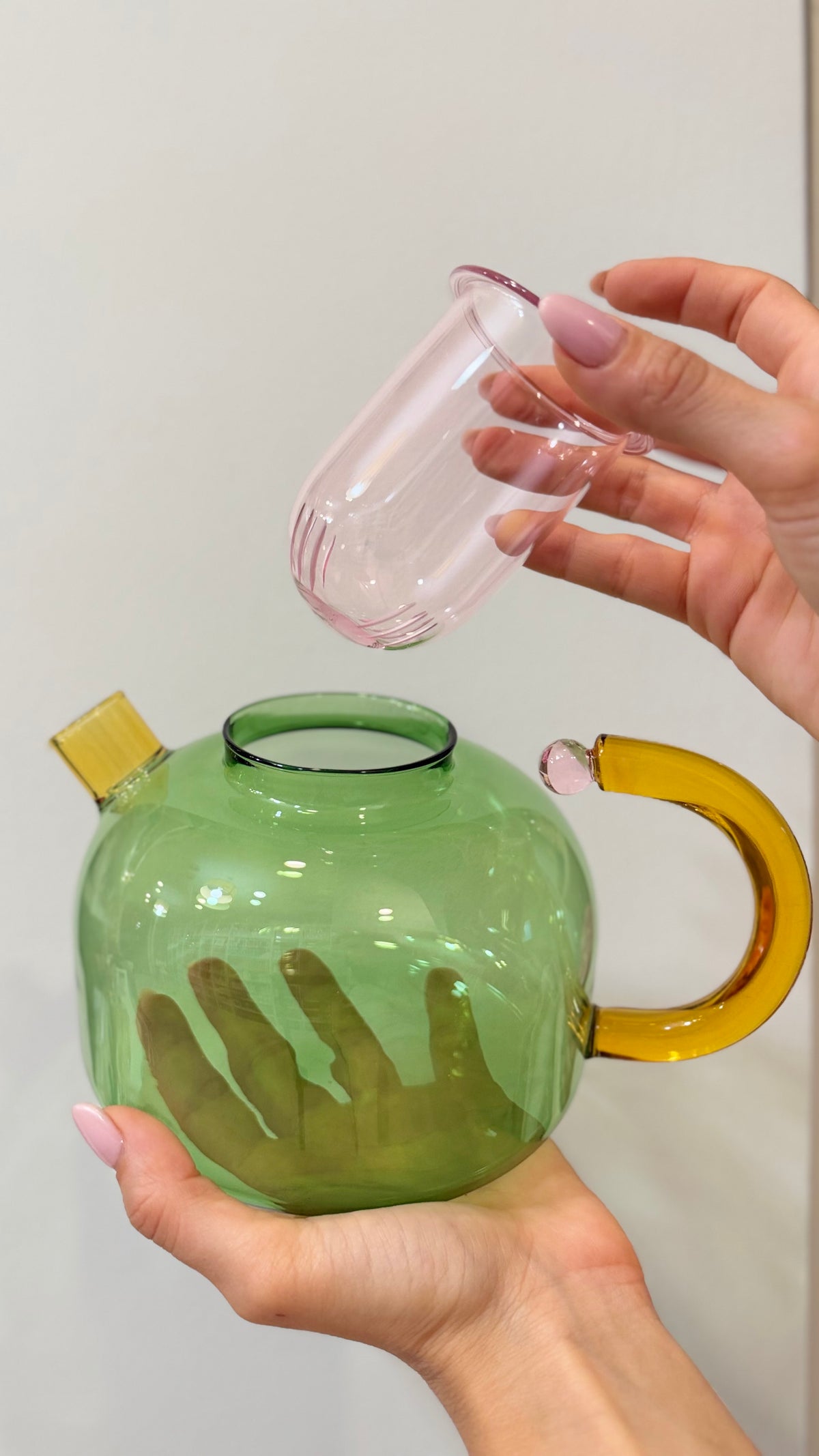 TEIERA IN VETRO BOROSILICATO, Giada 1000ml