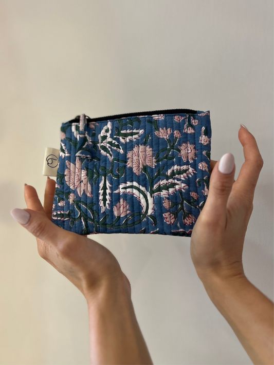 POCHETTE EN COTON “BLUE”