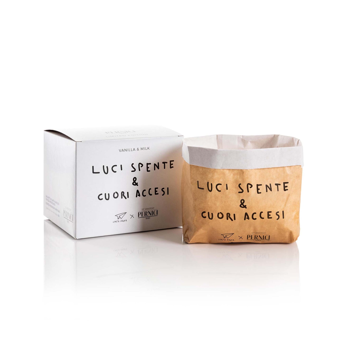 CANDELA “LUCI SPENTE & CUORI ACCESI” – Vanilla & Milk