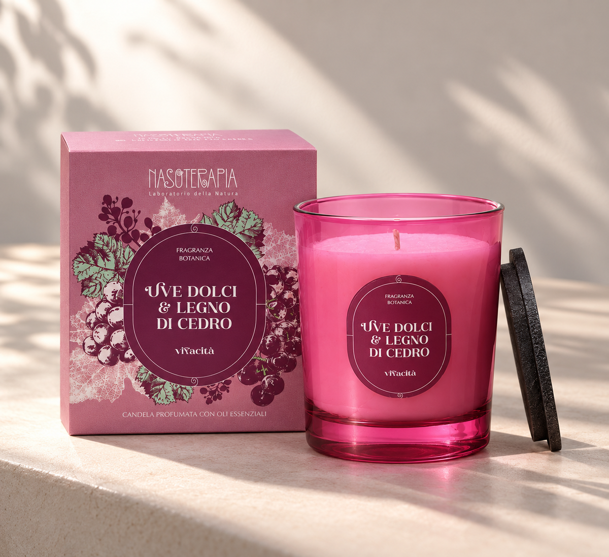CANDELA Uve dolci & Legno di cedro 250 ml
