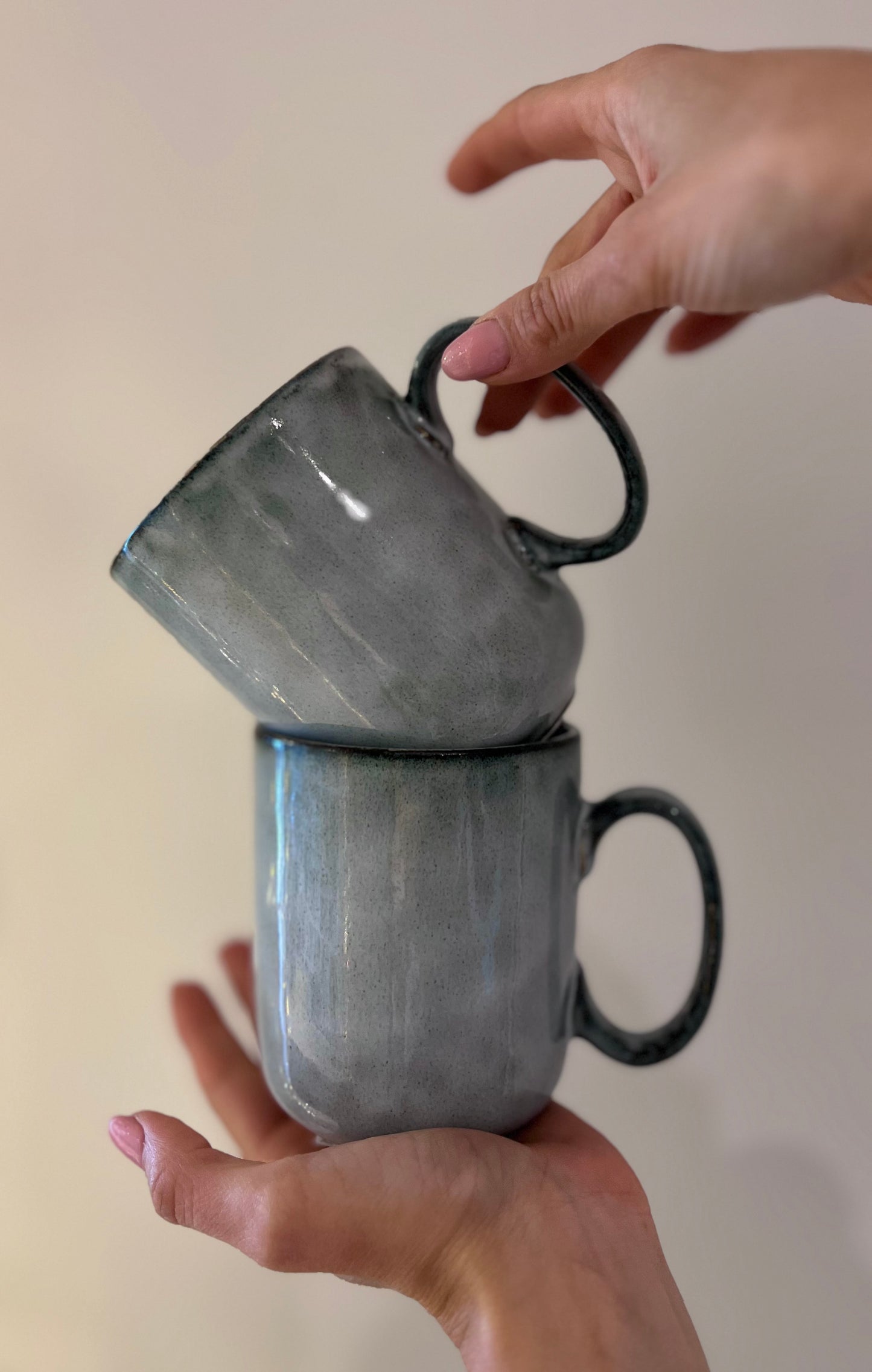 TAZZA "ARONAL" IN GRES BLU 400ML