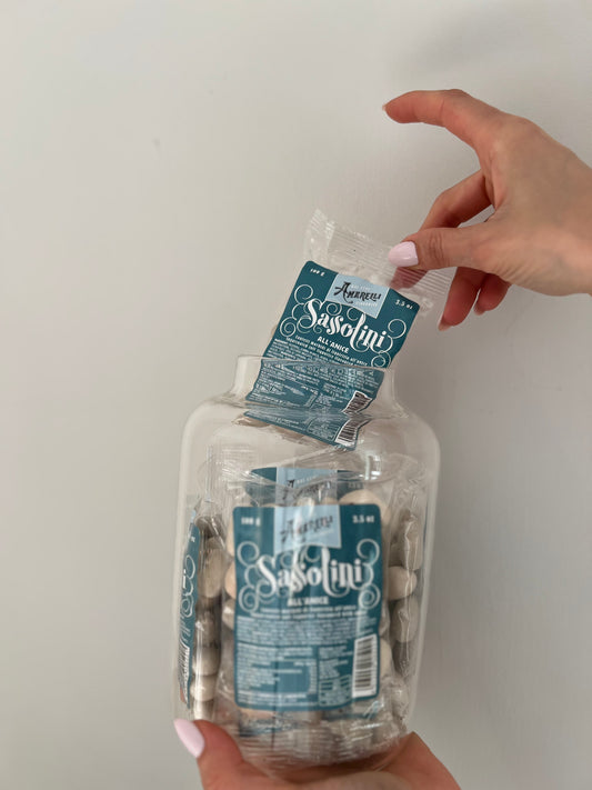 SASSOLINI DI LIQUIRIZIA CONFETTATA ALL'ANICE - Amarelli