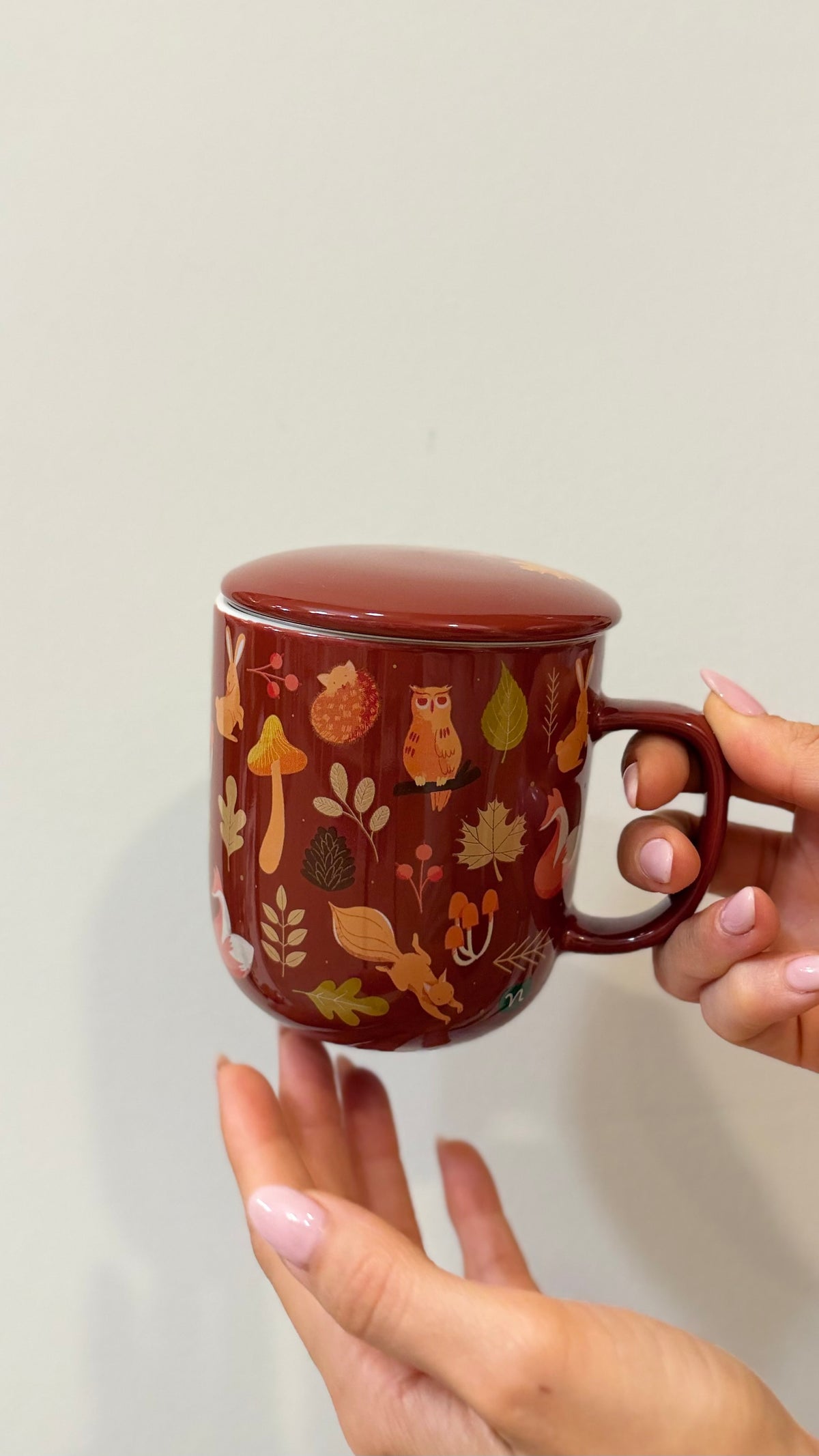 INFUSIERA IN CERAMICA CON FILTRO, WARMY AUTUMN
