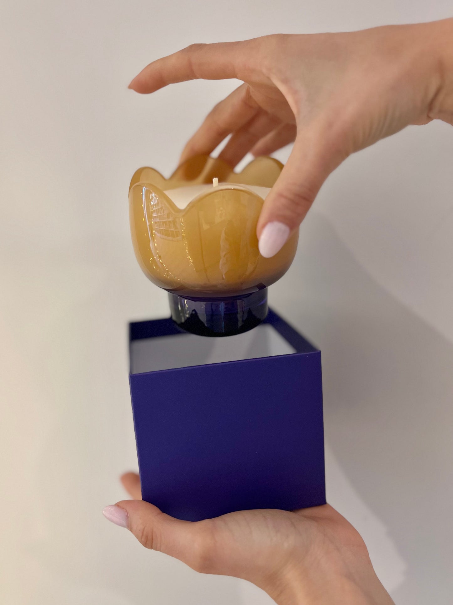 TULIP GLASS CANDLE – GARDEN & GROVE 155 gr