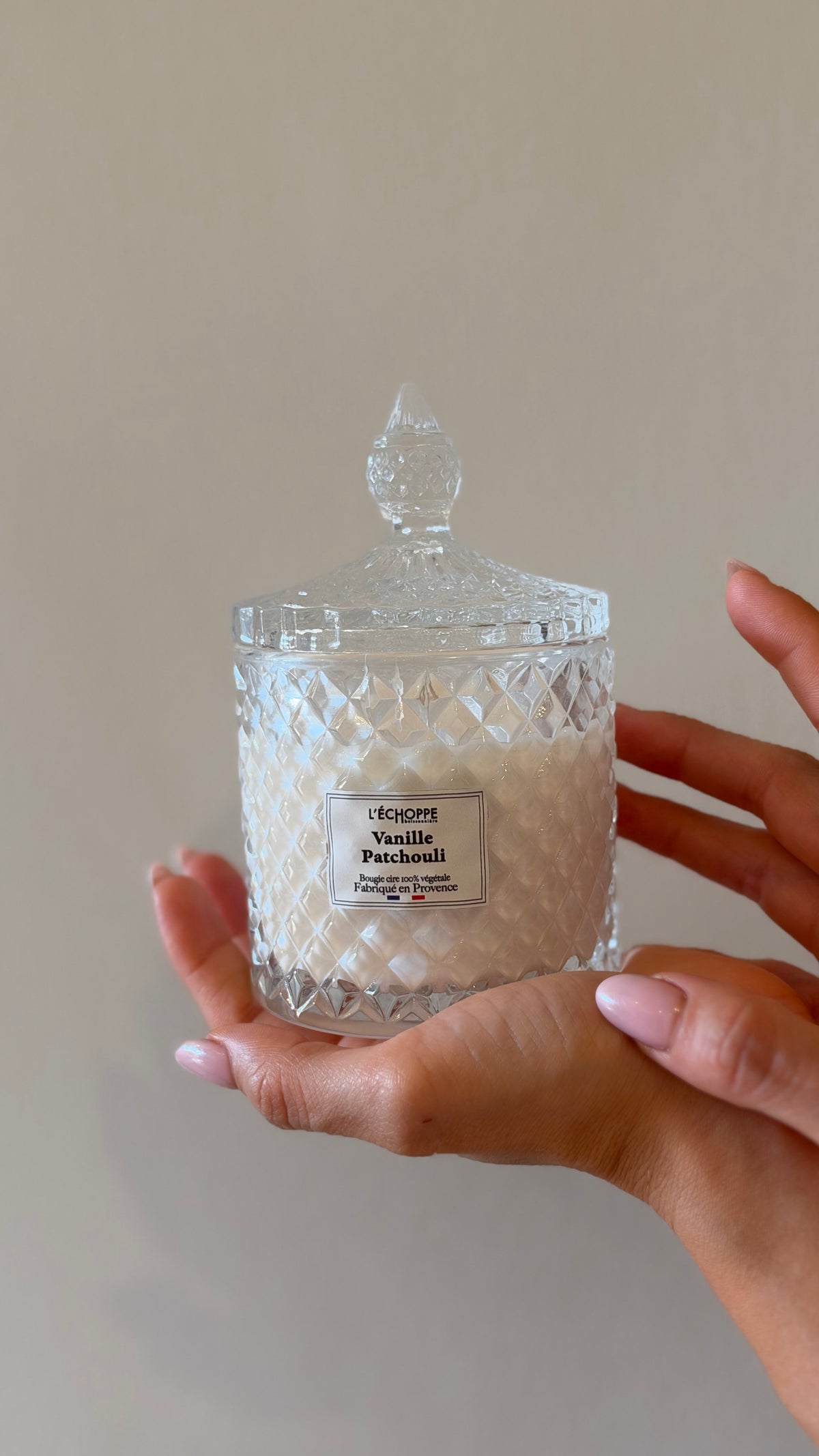 VANILLA PATCHOULI CANDELA IN CONFETTIERA DIAMANTE – 200 G