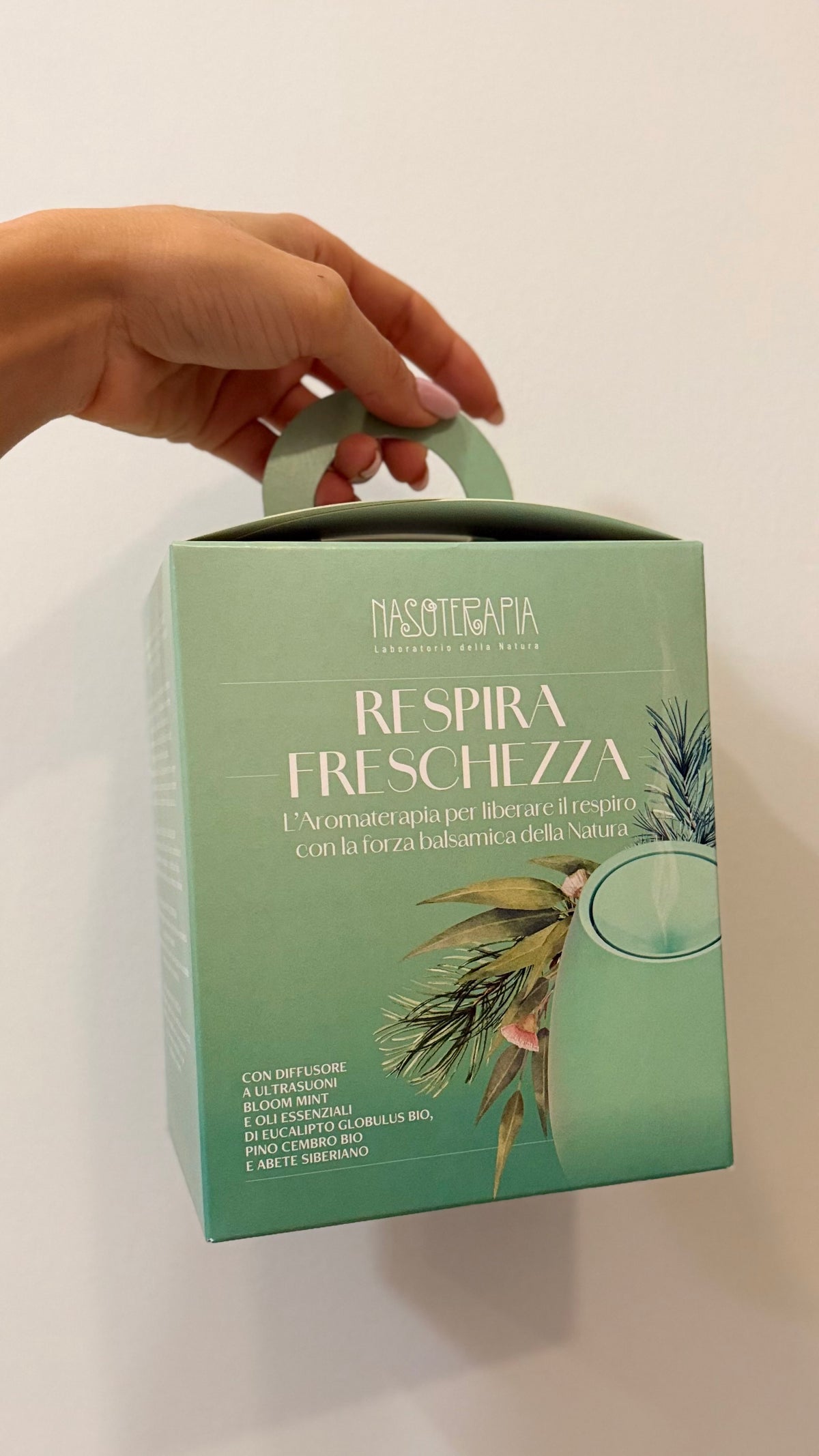 DIFFUSORE A ULTRASUONI Bloom, set con 3 oli essenziali