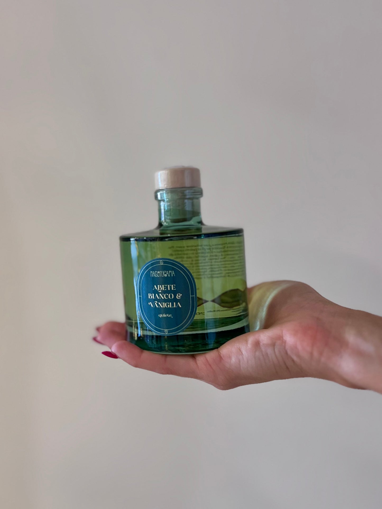 DIFFUSORE D’AMBIENTE IN VETRO-ABETE BIANCO E VANIGLIA