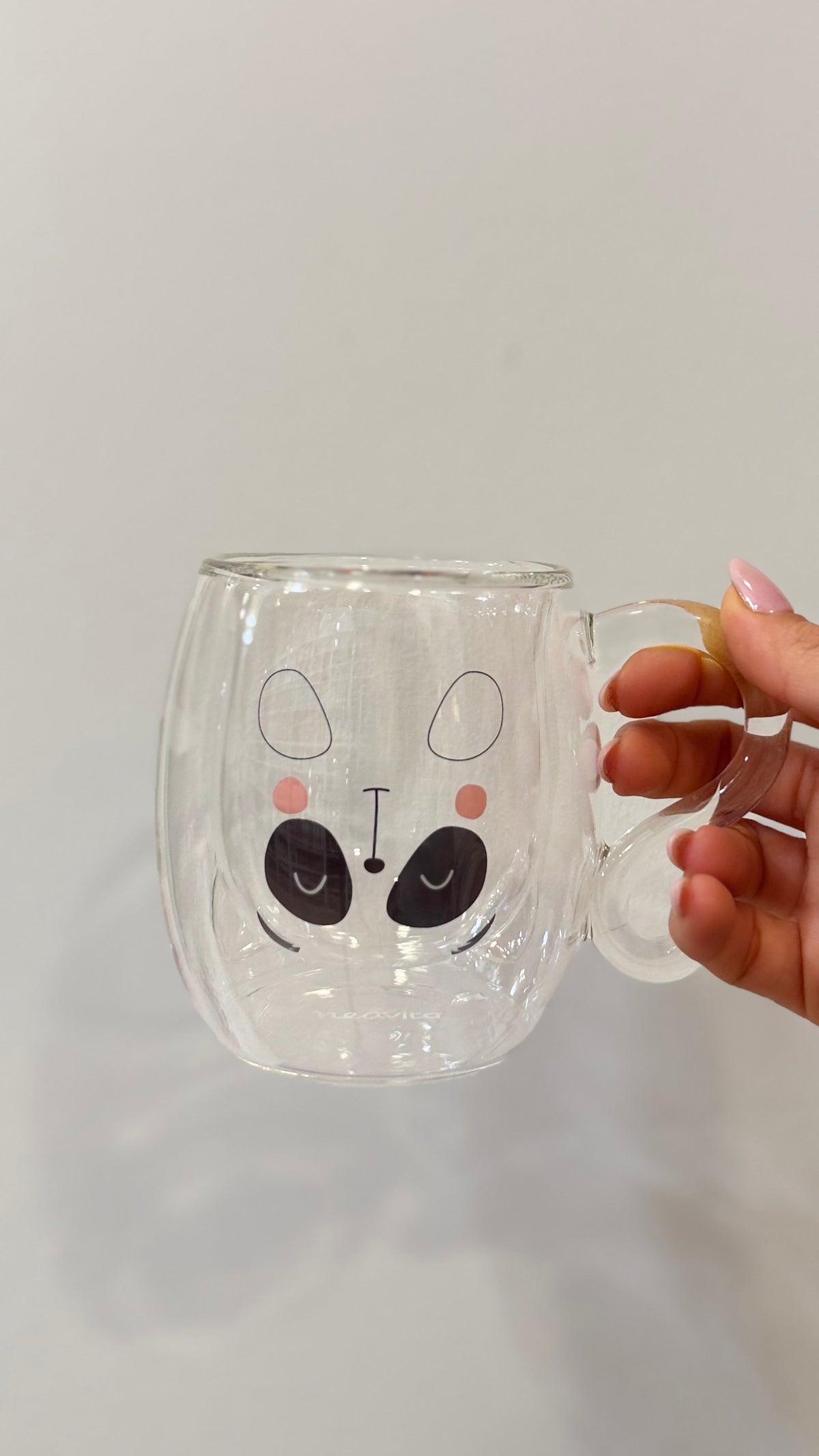 TAZZA IN VETRO PANDA