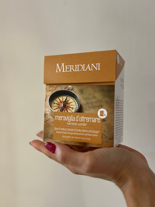 INFUSO “MERAVIGLIA OLTREMARE” FAVA TONKA E ZENZERO 15 FILTRI
